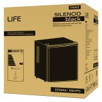 LIFE SILENCIO 38L Αθόρυβος συντηρητής mini bar θερμοηλεκτρικού τύπου , Μαύρο χρώμα